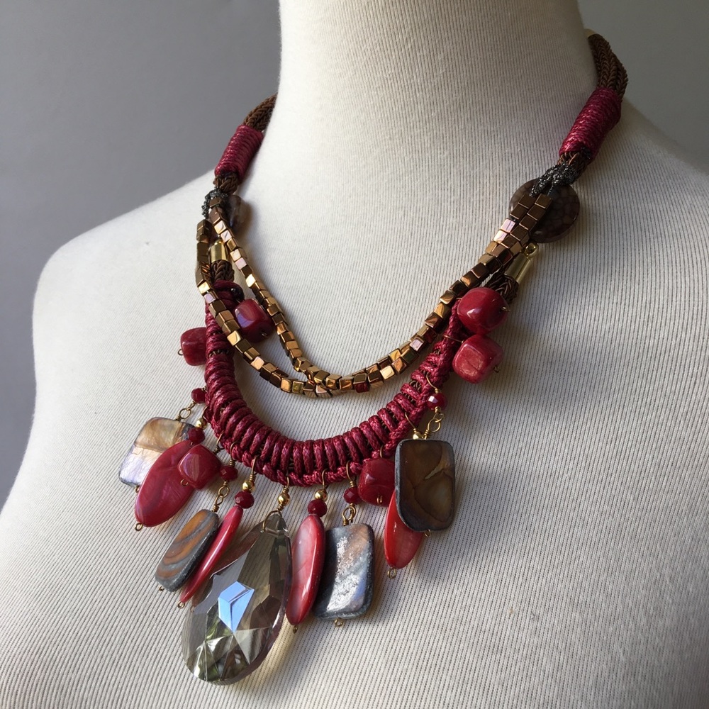 Red & Brown Necklace